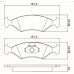 PASTILHA DE FREIO BOSCH BB0057, FORD COURIER, FORD ESCORT, FORD FIESTA, FORD KA