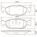 PASTILHA DE FREIO BOSCH BB42, DAEWOO LANOS, DAEWOO NEXIA, GM AGILE, GM CELTA, GM CORSA, GM PRISMA, GM TIGRA