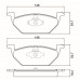 PASTILHA DE FREIO BOSCH BB58, AUDI A3, VW BORA, VW GOLF, VW POLO