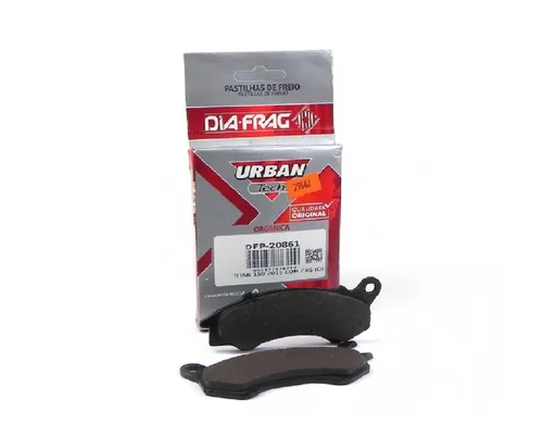 PASTILHA DE FREIO DIANTEIRA DIA-FRAG DFP20801  MOTO HONDA NX-4 FALCON 400; NX150 150; NX200 2.0 16V; NX200 200; NX350 SAHARA 350; NXR-150 BROS; XR 200; XR 250; XRE 300